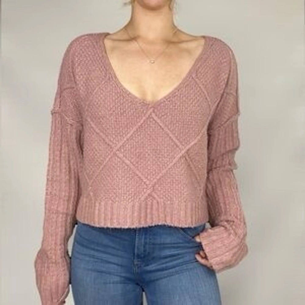 Chunky Knit Cropped Sweater - Altar’d State